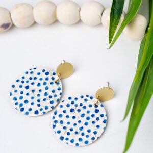 Blueberry Dots Large Circle