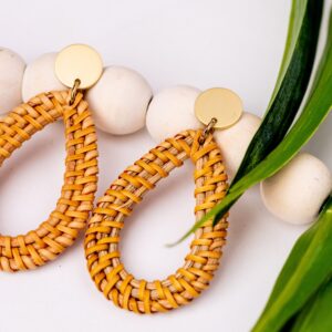 Rattan Brown Teardrop