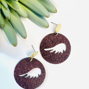 USC Fine Garnet Glitter Large Circle