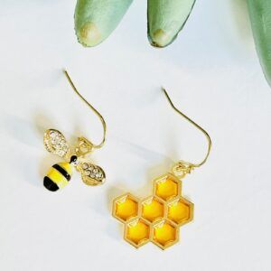 Bumble Bee Charm / Honeycomb