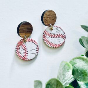 Baseball Small Circle with Wood