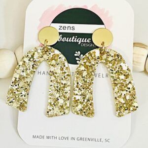 Gold Chunky Glitter Large Arch