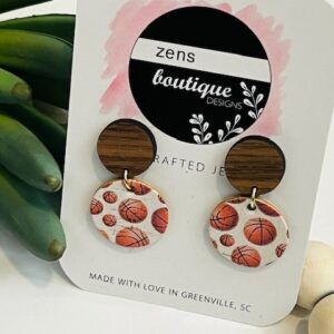 Basketball Small Circle with Wood