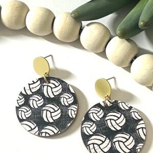 Volleyball Large Circle with Gold